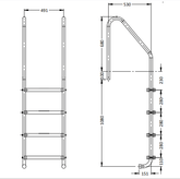 Stainless Steel Ladder - Model LS